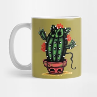 Flower cactus cat Mug